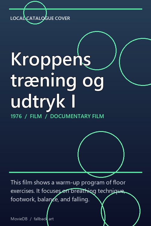 Kroppens træning og udtryk I poster