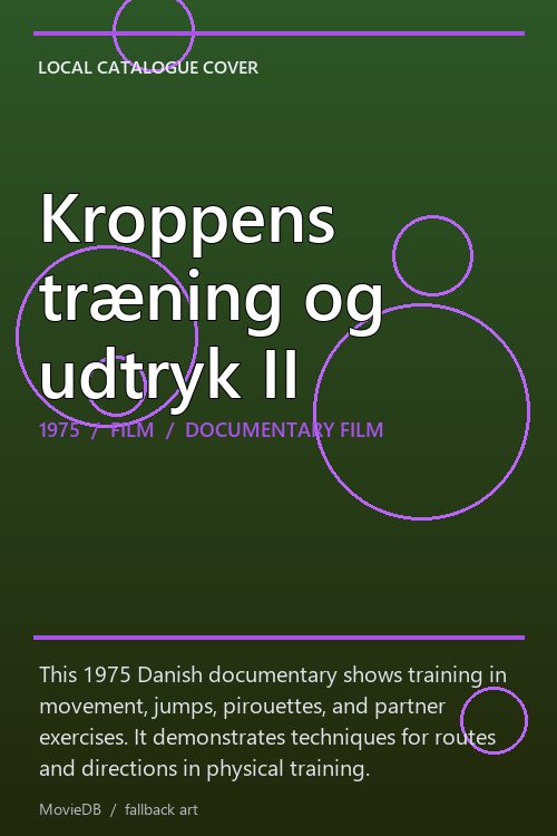Kroppens træning og udtryk II poster
