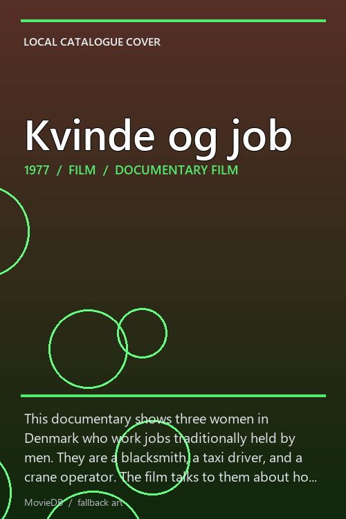 Kvinde og job poster