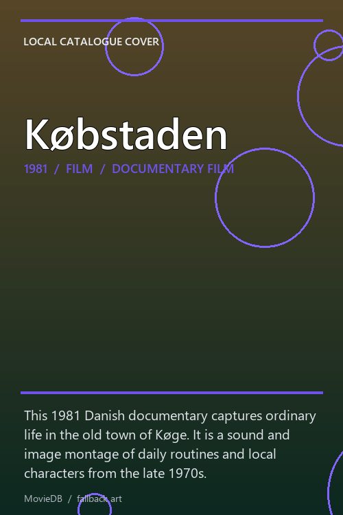 Købstaden poster