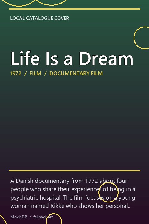 Life Is a Dream poster