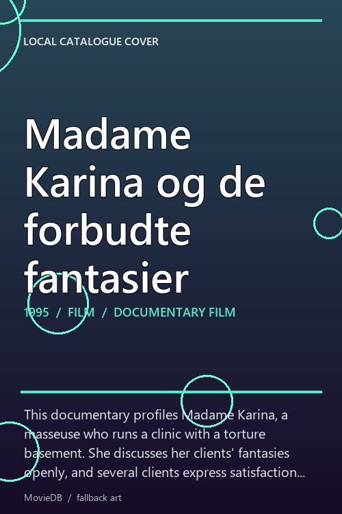 Madame Karina og de forbudte fantasier poster