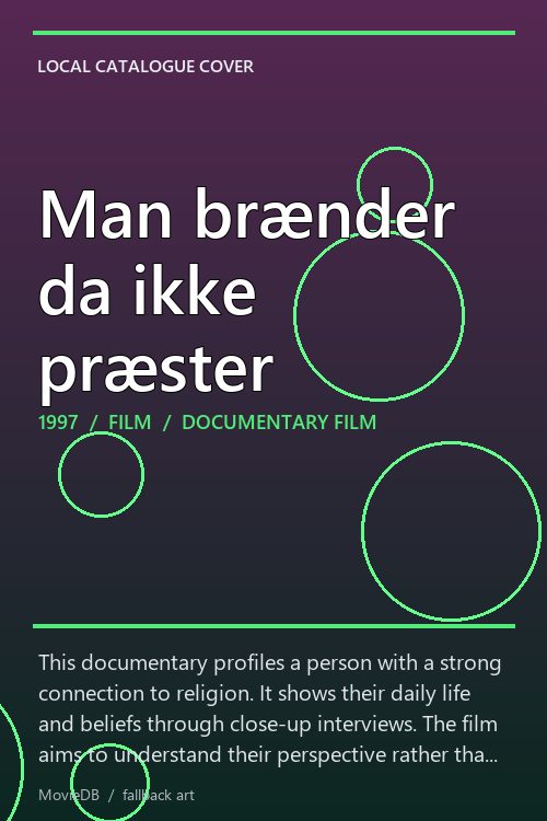 Man brænder da ikke præster poster