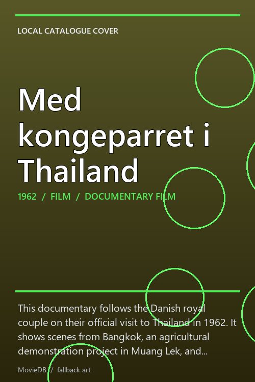 Med kongeparret i Thailand poster
