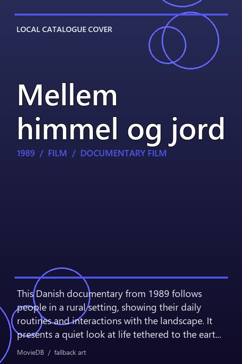 Mellem himmel og jord poster