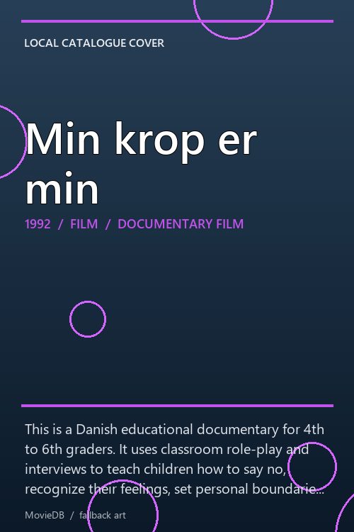 Min krop er min poster