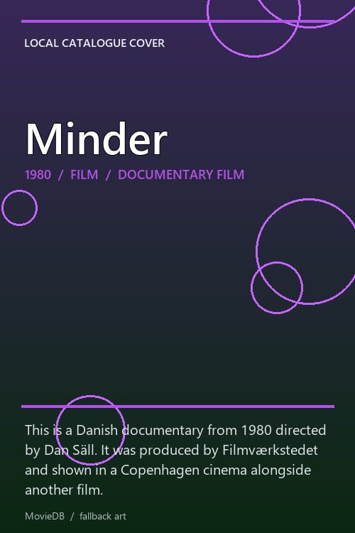 Minder poster
