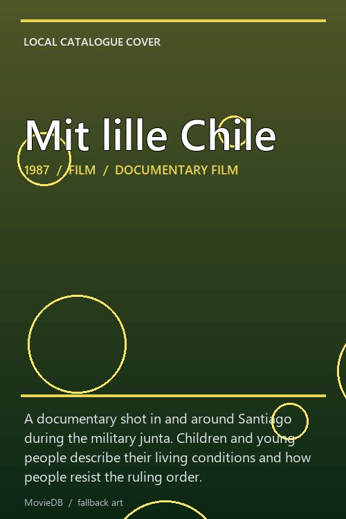 Mit lille Chile poster