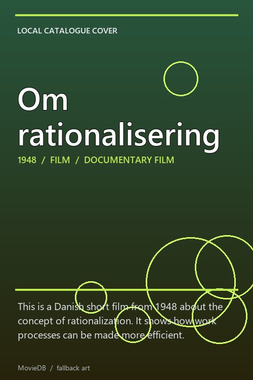 Om rationalisering poster