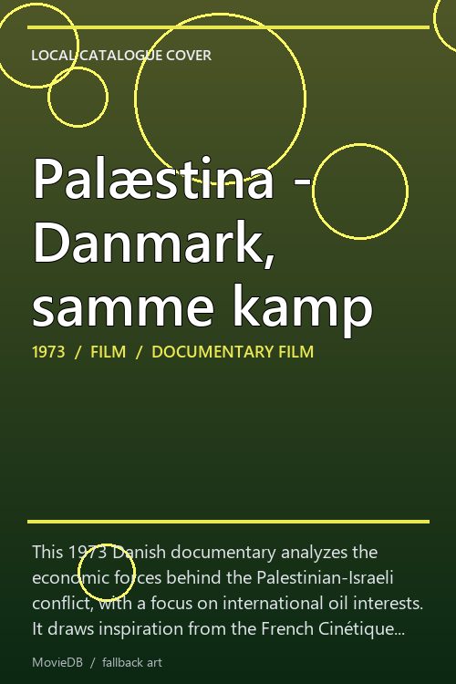 Palæstina - Danmark, samme kamp poster