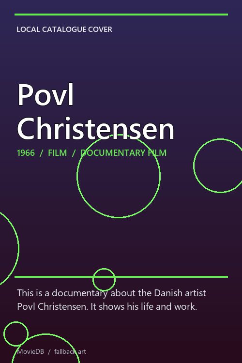 Povl Christensen poster