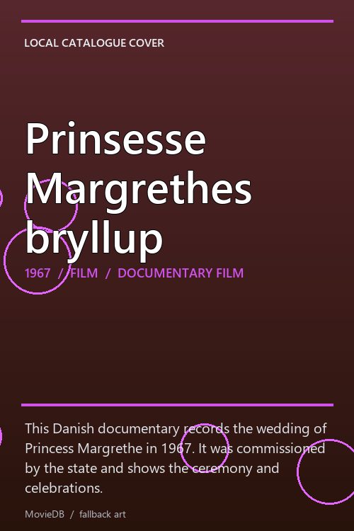 Prinsesse Margrethes bryllup poster