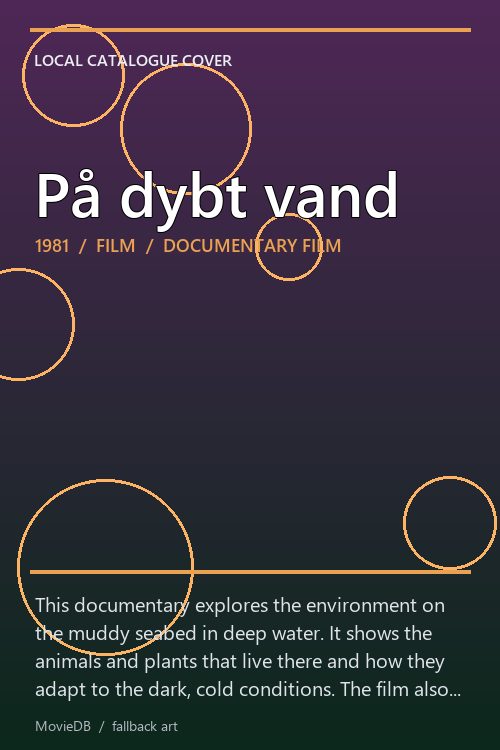 På dybt vand poster