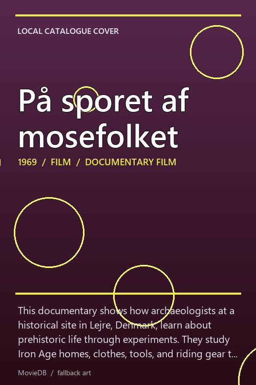 På sporet af mosefolket poster