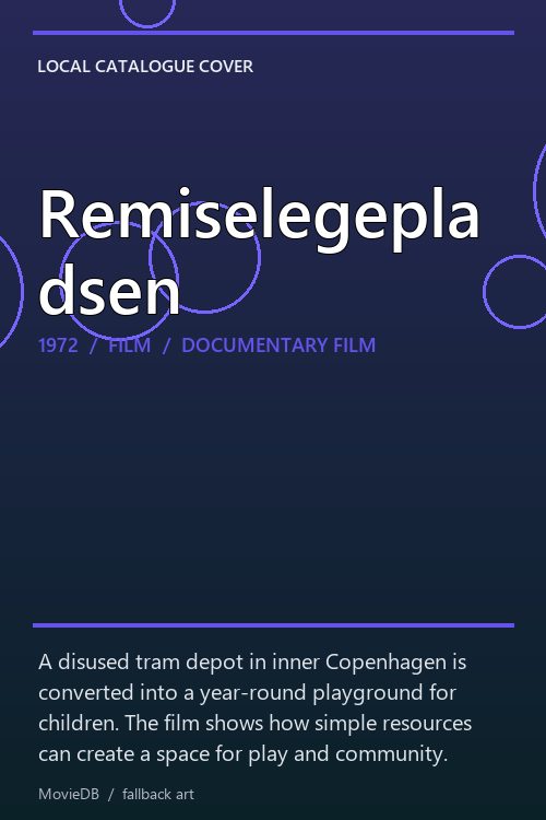 Remiselegepladsen poster