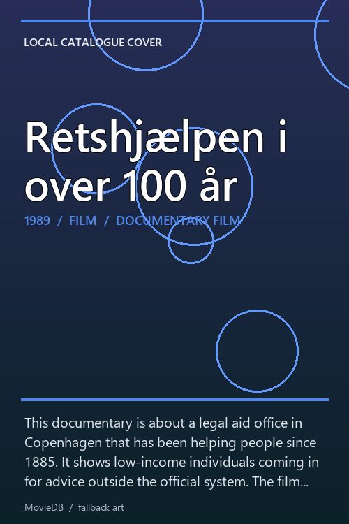 Retshjælpen i over 100 år poster