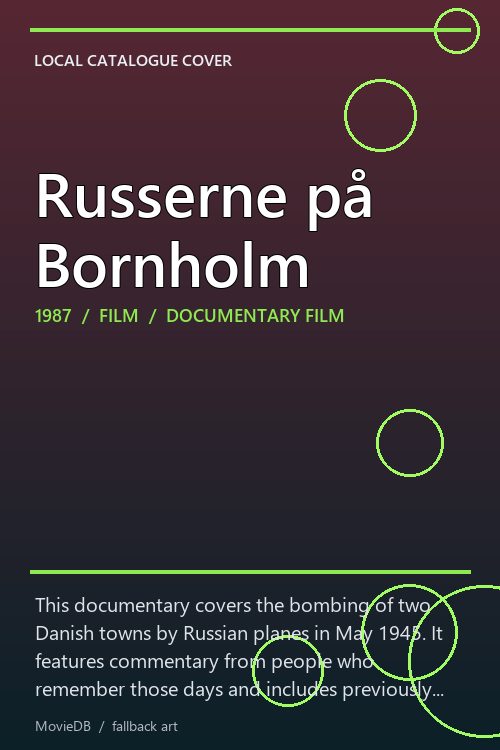 Russerne på Bornholm poster