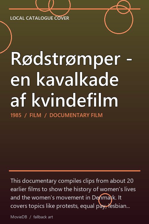 Rødstrømper - en kavalkade af kvindefilm poster