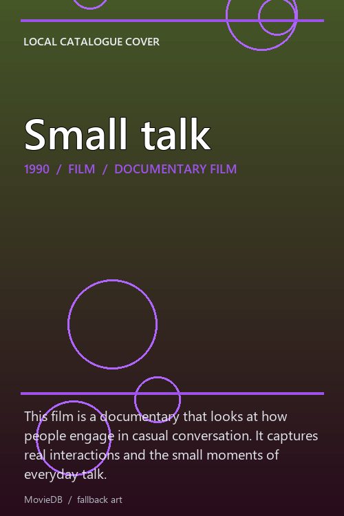 Small talk poster