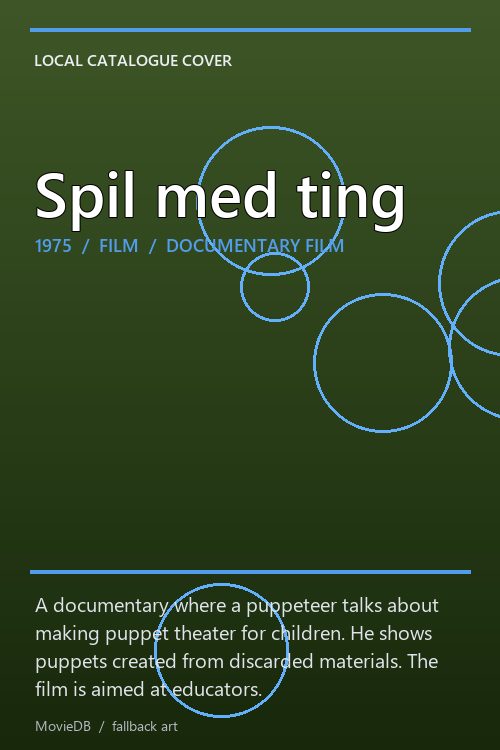 Spil med ting poster