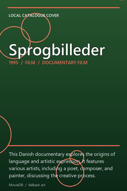Sprogbilleder poster