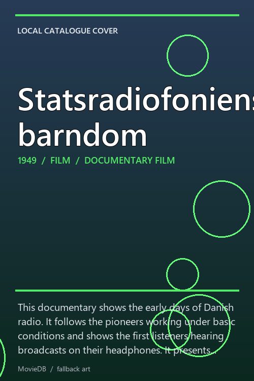 Statsradiofoniens barndom poster