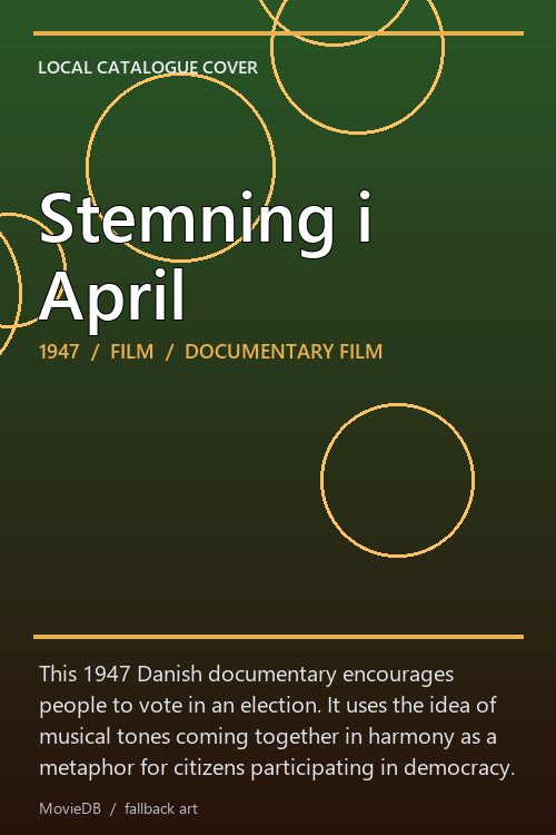 Stemning i April poster