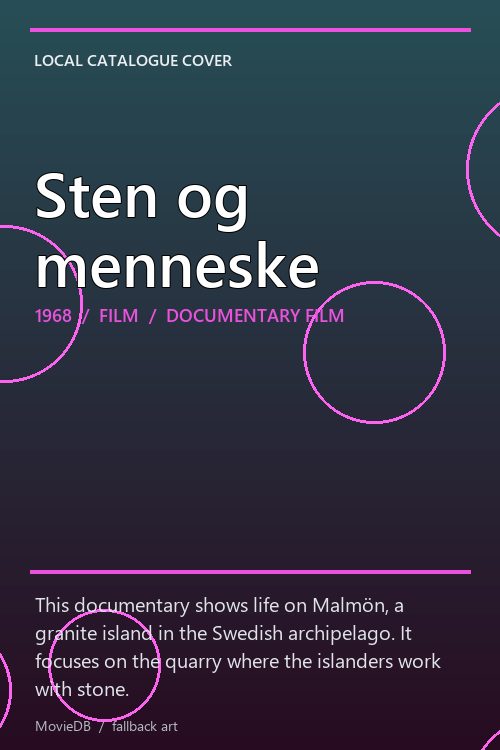 Sten og menneske poster