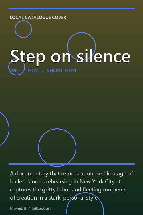 Step on silence poster