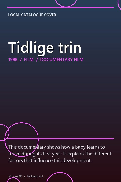 Tidlige trin poster