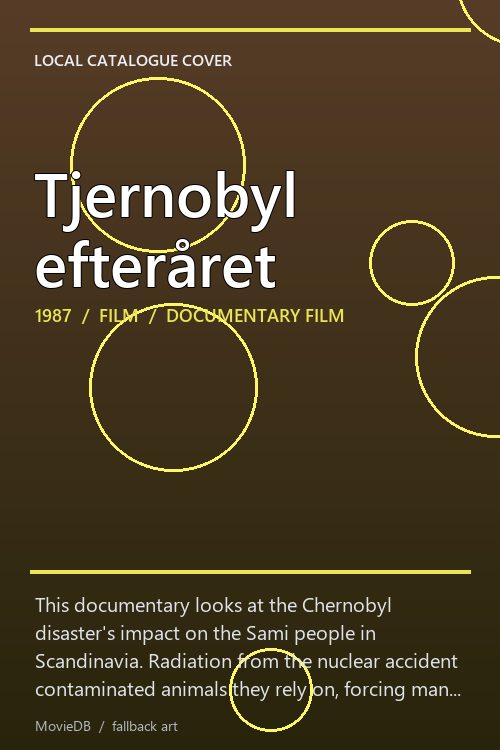 Tjernobyl efteråret poster