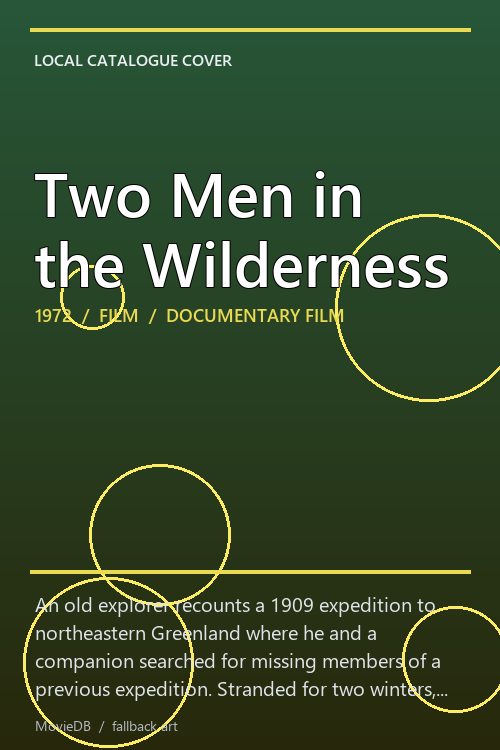 Two Men in the Wilderness poster