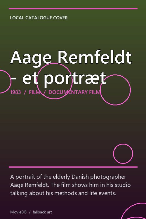 Aage Remfeldt - et portræt poster