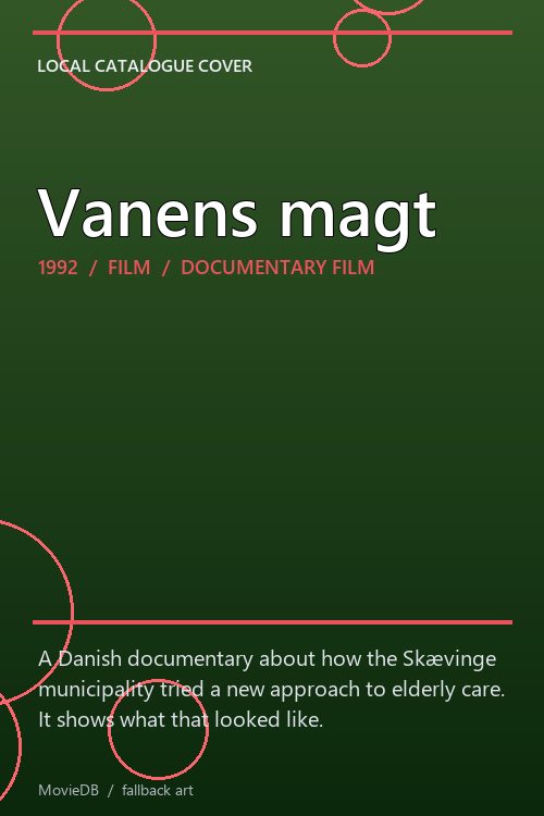 Vanens magt poster