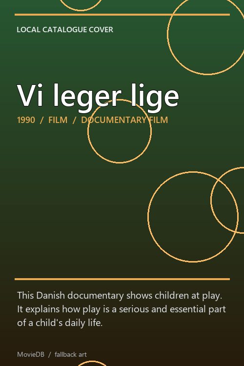 Vi leger lige poster