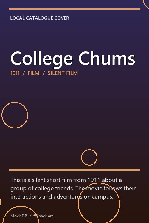 College Chums poster