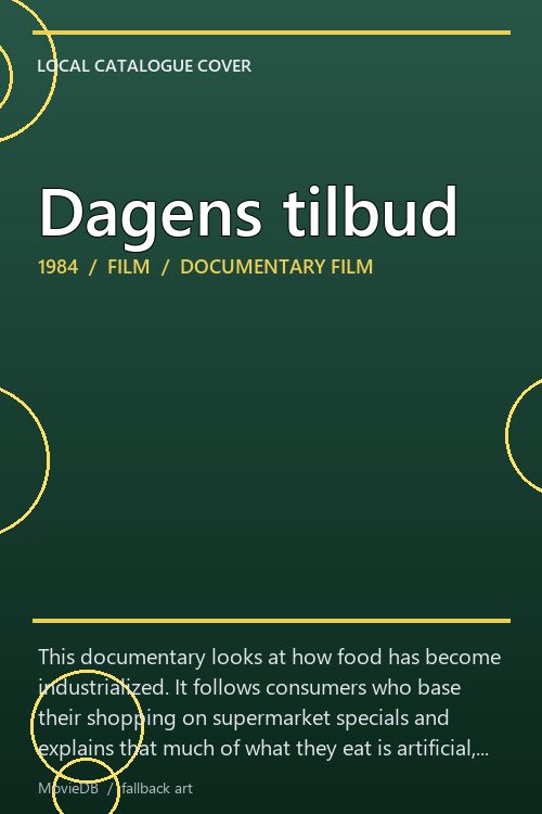 Dagens tilbud poster