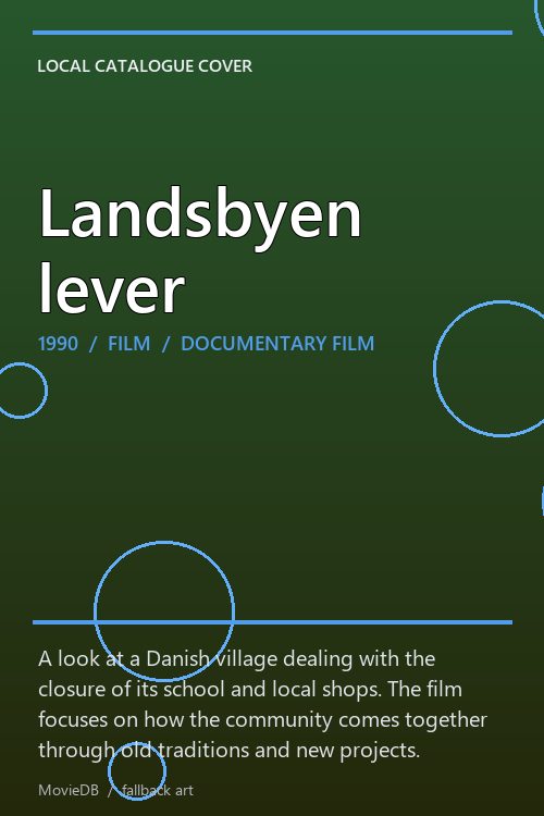 Landsbyen lever poster
