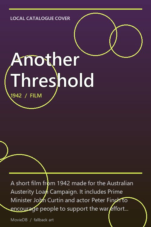 Another Threshold poster