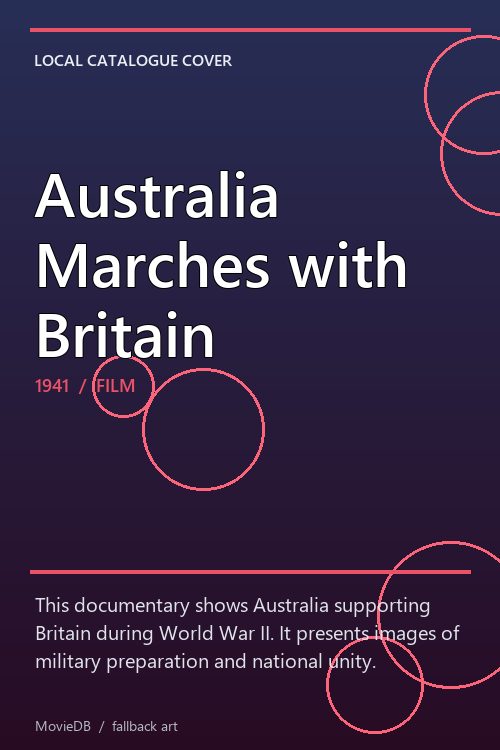 Australia Marches with Britain poster