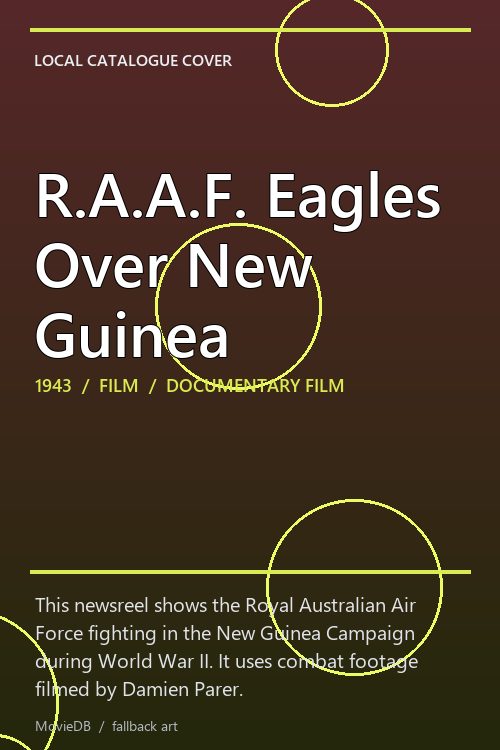 R.A.A.F. Eagles Over New Guinea poster