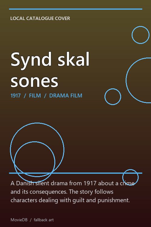 Synd skal sones poster