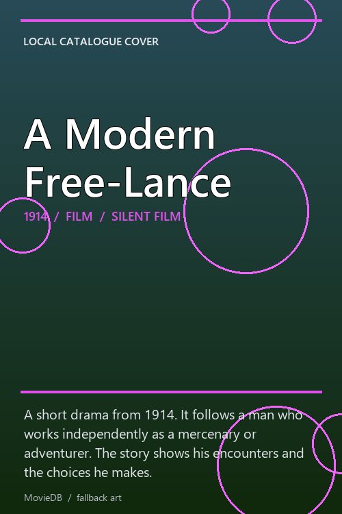 A Modern Free-Lance poster