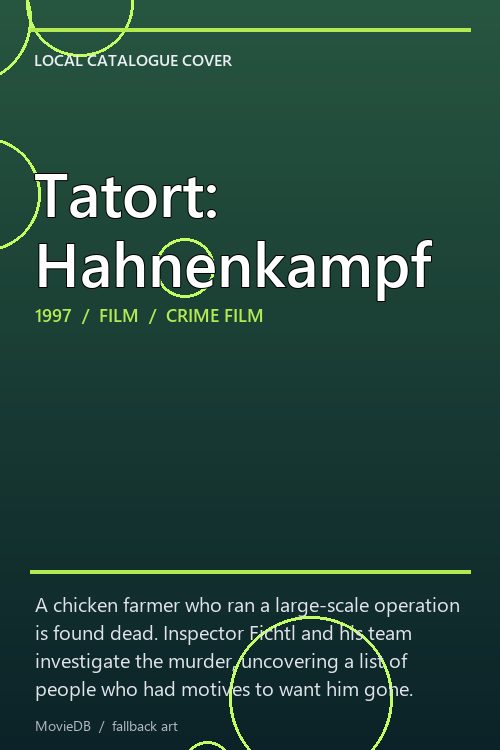 Tatort: Hahnenkampf poster