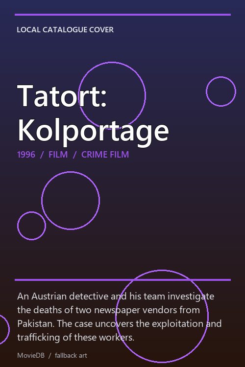 Tatort: Kolportage poster