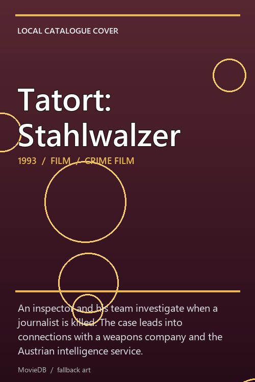 Tatort: Stahlwalzer poster
