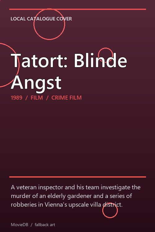 Tatort: Blinde Angst poster