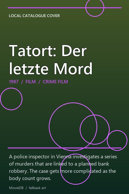 Tatort: Der letzte Mord poster