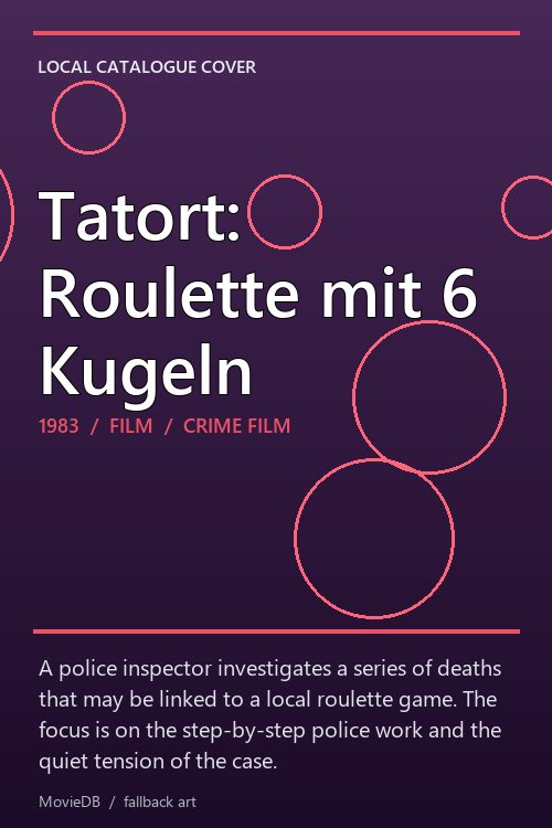 Tatort: Roulette mit 6 Kugeln poster