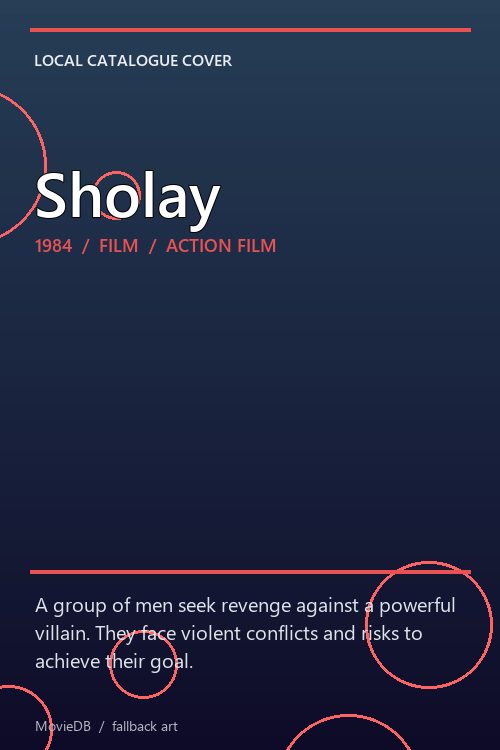 Sholay poster